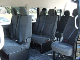 ハイヤーの客席写真